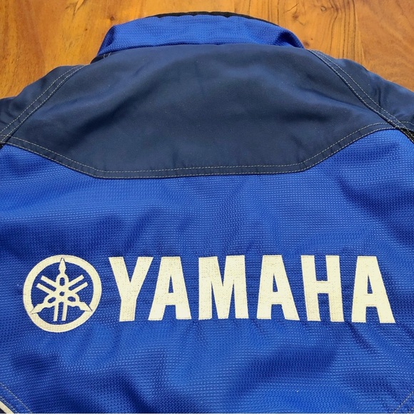 YAMAHA Motorcycle Blue & White Jacket with Removable Inner Liner Medium - Large - Picture 3 of 16
